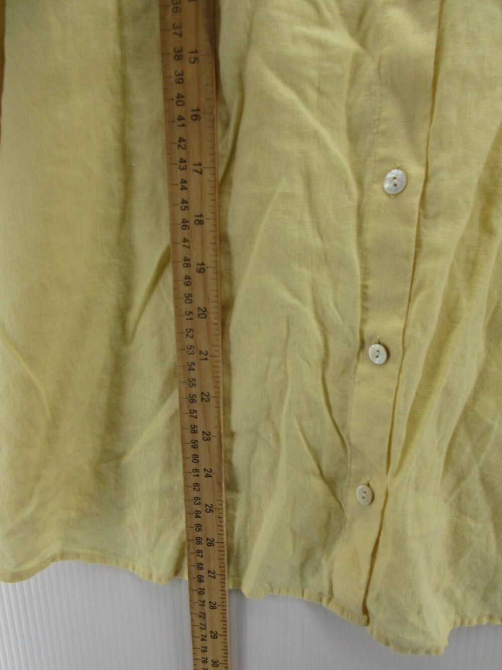 J Jill Top XL Petites Love Linen Shirt Button Down Woven Roll Tab - Picture 5 of 11